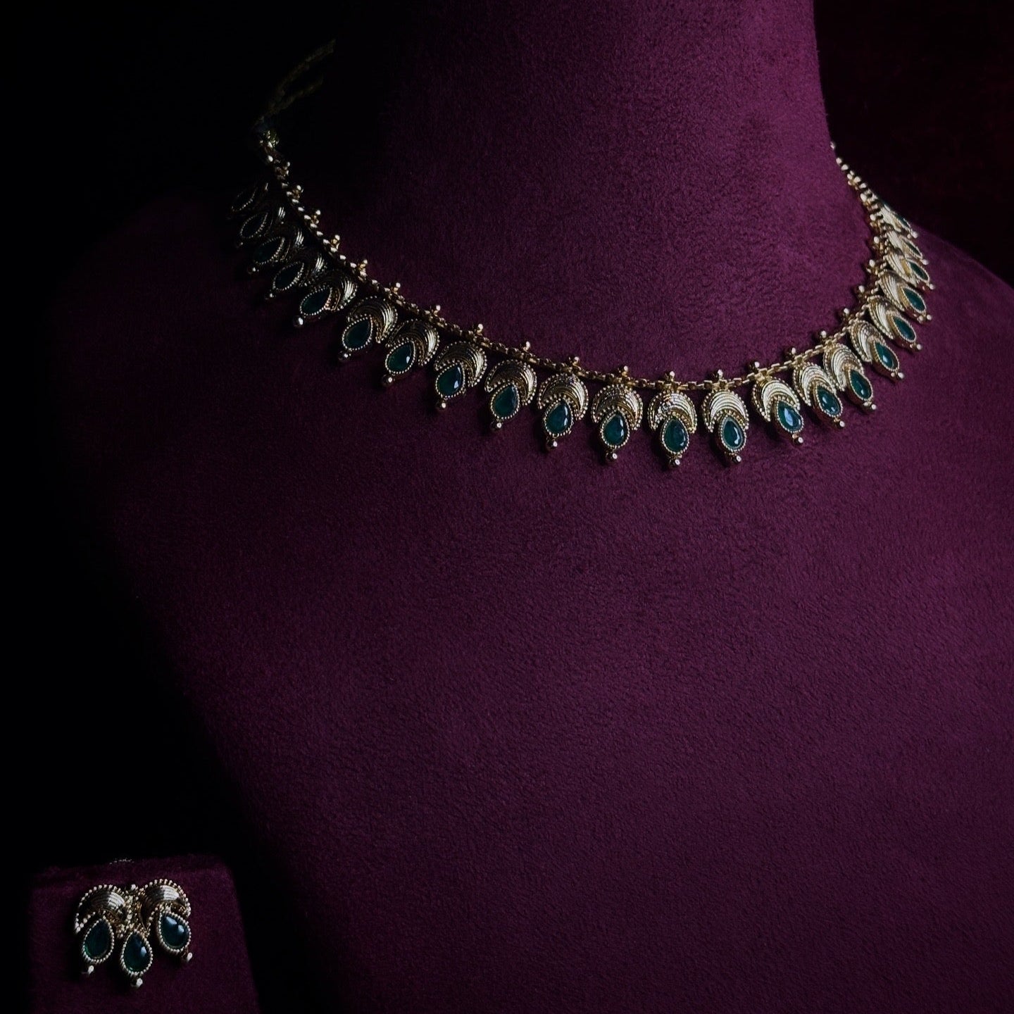 Sita Necklace in Green