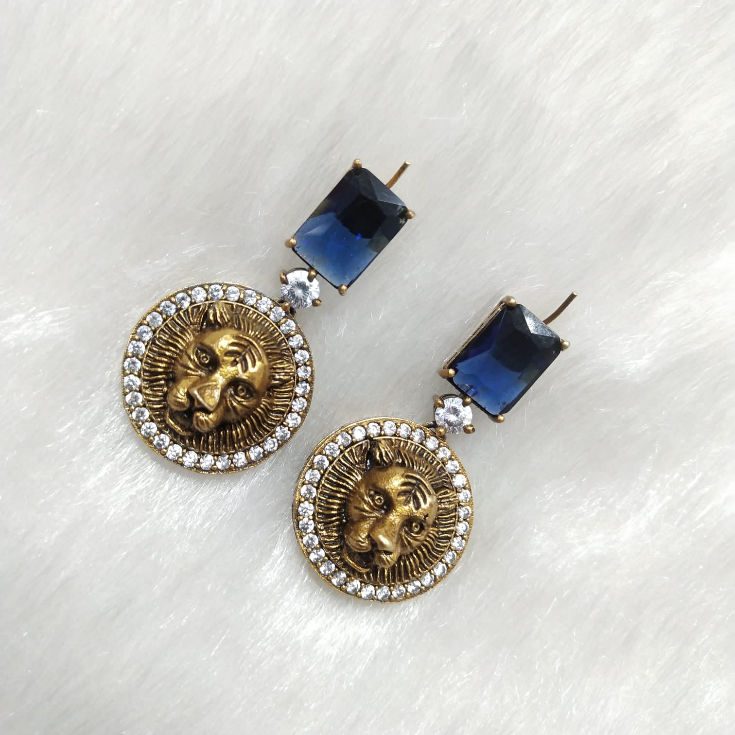 Disha Studs in Blue
