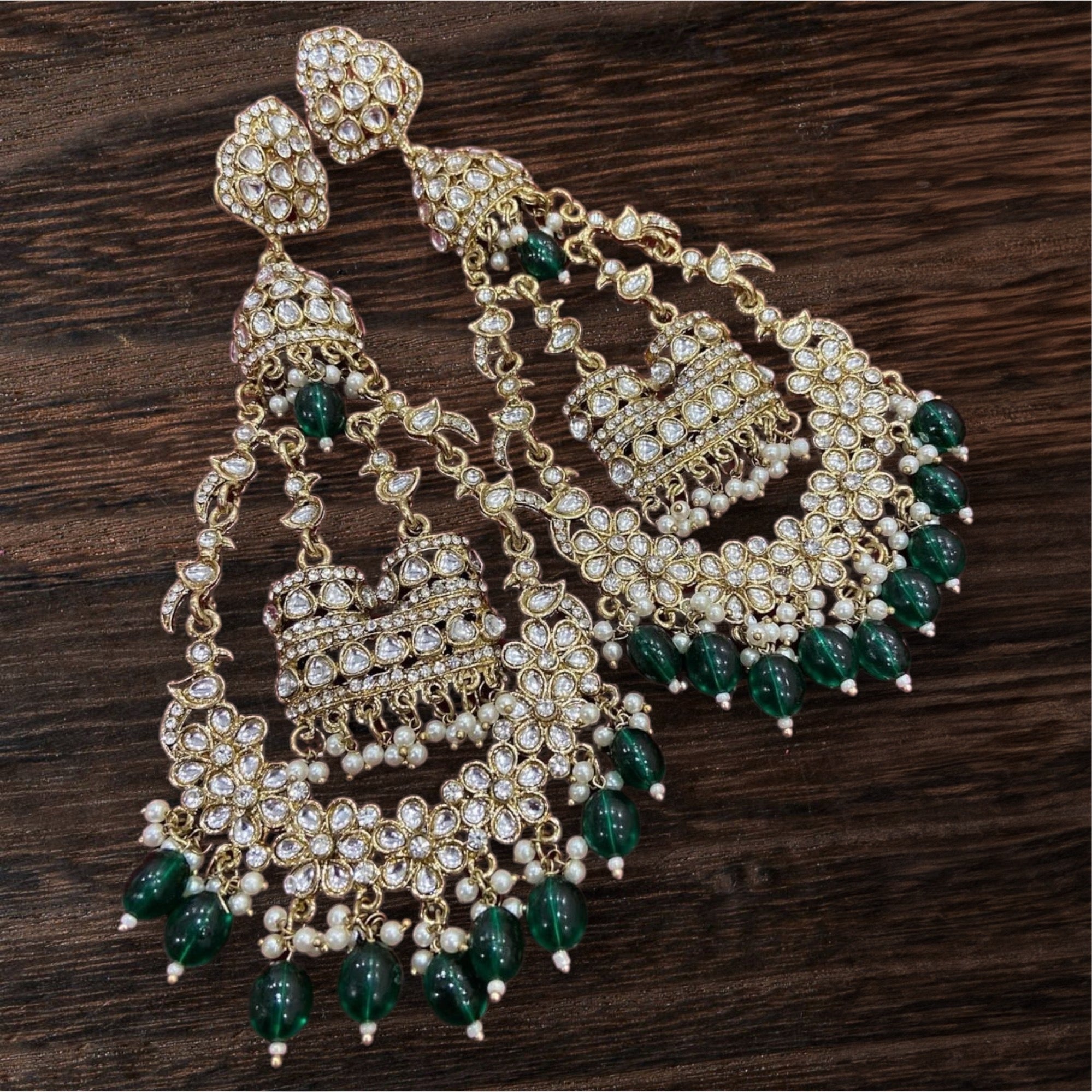 Noor Chaandbali in Green