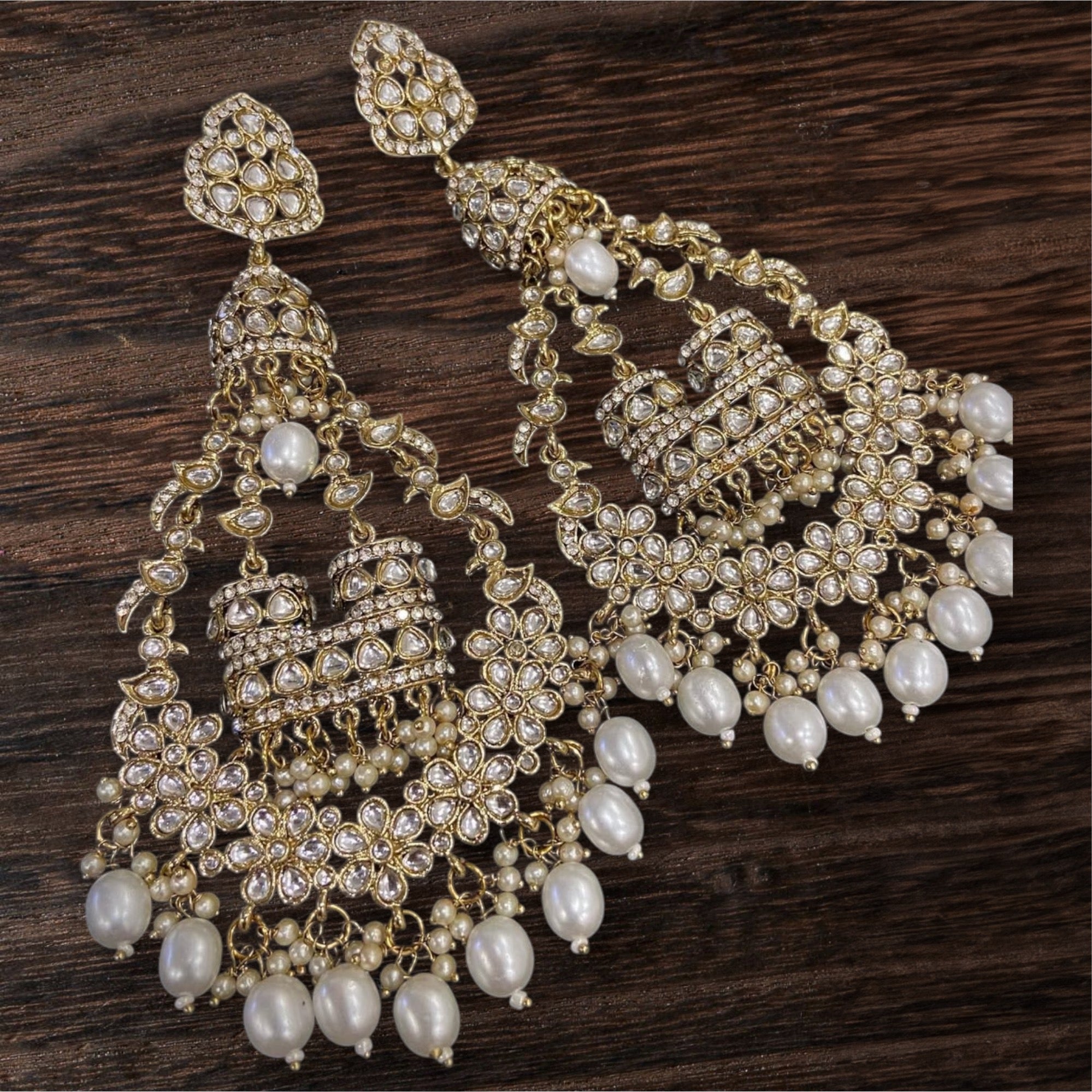 Noor Chaandbali in White