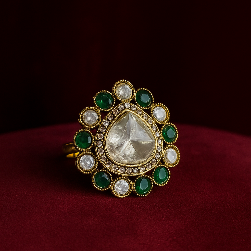 Heer Ring in Green