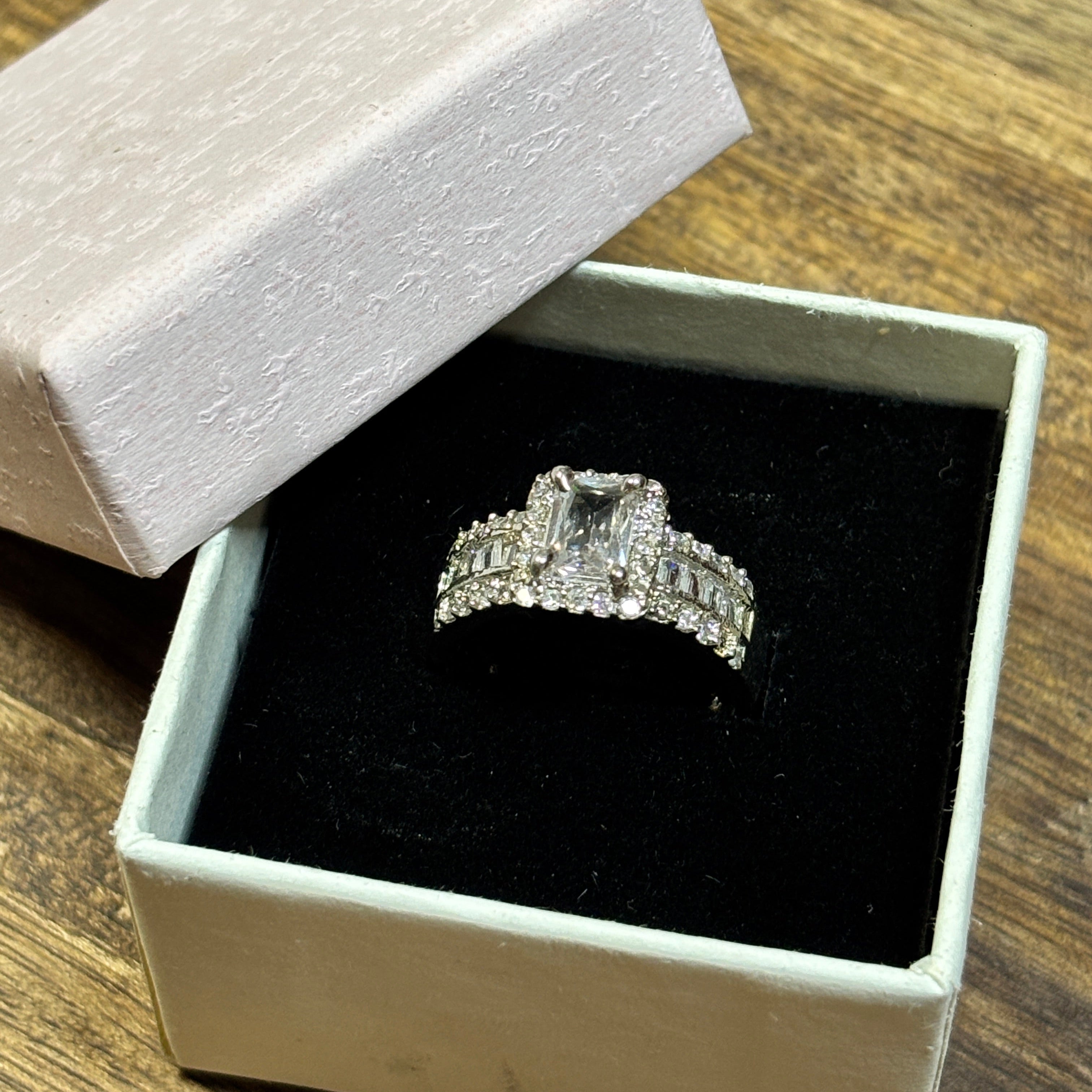 Promise American Diamond Ring (Adjustable)