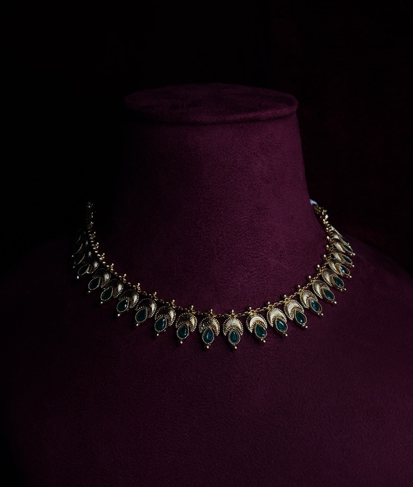 Sita Necklace in Green